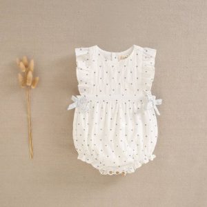 Pelele estampado lunares grises