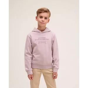 Sudadera unisex malva capucha