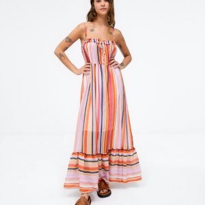 VESTIDO TIRANTES RAYAS VISCOSA SURKANA