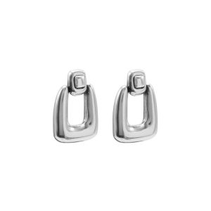 PENDIENTES KUVIC PLATEADOS. CICLÓN