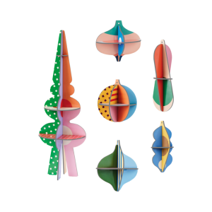 ADORNOS ÁRBOL NAVIDAD POLKA. STUDIO ROOF