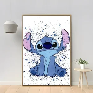 Póster Stitch Fondo Blanco