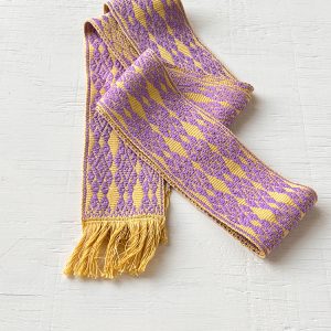 Fajín mostaza y morado medio