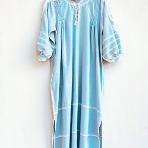 Vestido «Roberta» gris claro unión natural