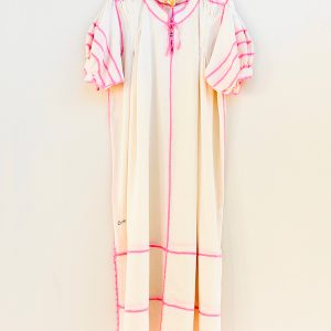 Vestido «Roberta» manga globo rosa