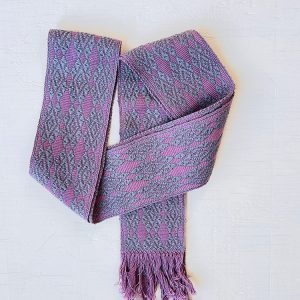 Fajín «Marcelina» ciruela y gris