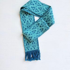 Fajín «Marcelina» azul y turquesa