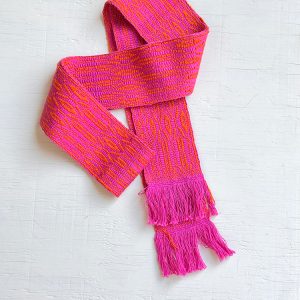 Fajín «Marcelina» violeta y naranja