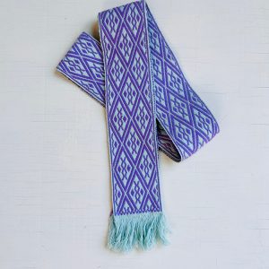 Fajín «Marcelina» celeste y lila