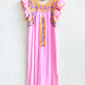 Vestido «San Antonino» lino rosa