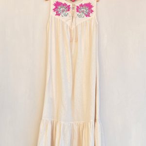 Vestido «Magdalena» flor rosa