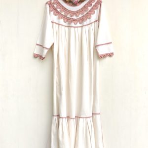 Vestido «Elena» maquillaje