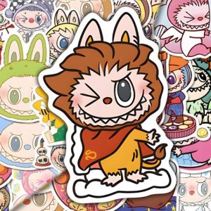 Pegatinas Labubu – Set de 80 pegatinas vinilo impermeables | Stickers coleccionables y decorativos
