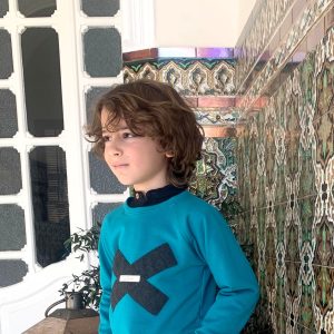 Sudadera unisex turquesa