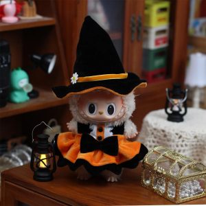 Conjunto de Ropa de Halloween para Labubu – Disfraz de Bruja de Colección